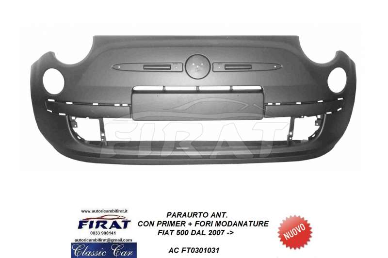 PARAURTO FIAT 500 07 - 15 ANT. C/P C/F